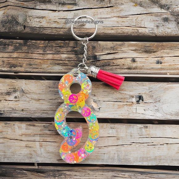 Custom Resin Keychain | Keep Going Keychain | Mental Health Keychain - Picture 1 of 9
